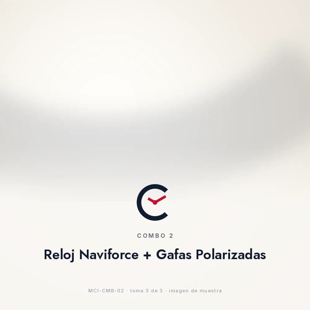 COMBO 2: Reloj Naviforce + Gafas Polarizadas, todo el contenido del pedido incluido estuche y accesorios