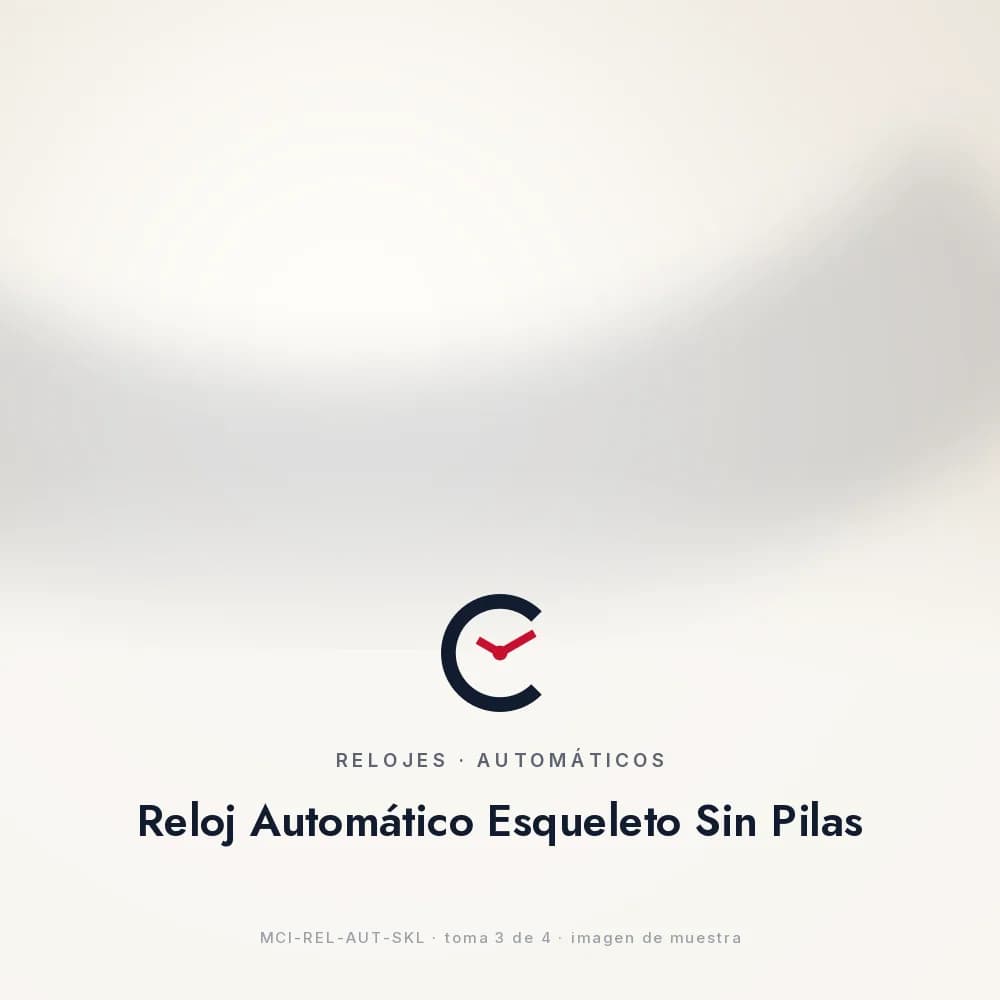 Reloj Automático Esqueleto Sin Pilas, video corto o secuencia del rotor girando (para pauta en reels/tiktok)
