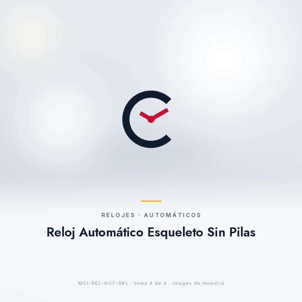 Reloj Automático Esqueleto Sin Pilas, en muñeca con saco o blazer