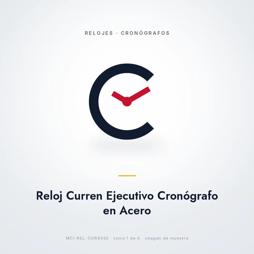 Reloj Curren Ejecutivo Cronógrafo en Acero