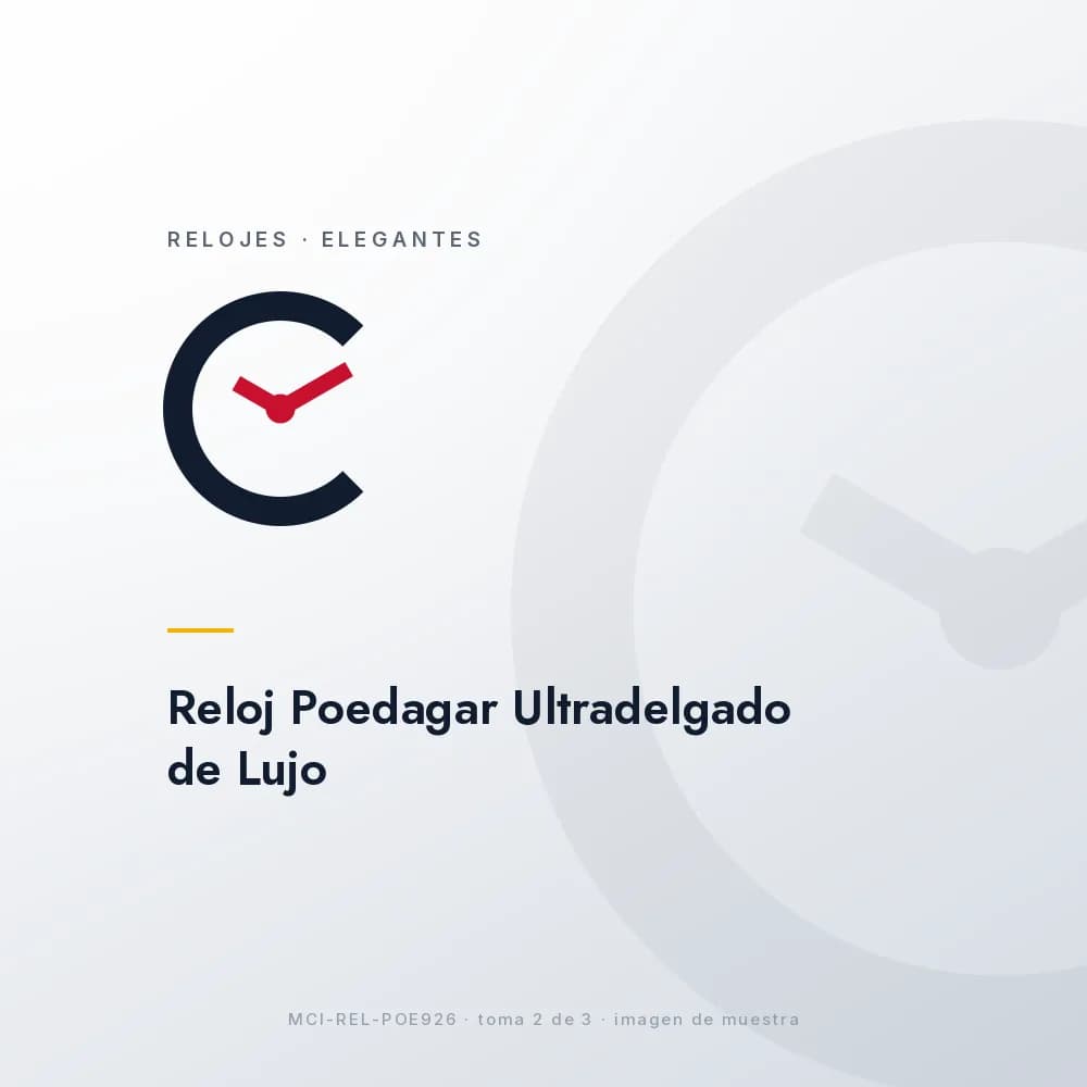 Reloj Poedagar Ultradelgado de Lujo, perfil lateral estricto para evidenciar los 8 mm de grosor