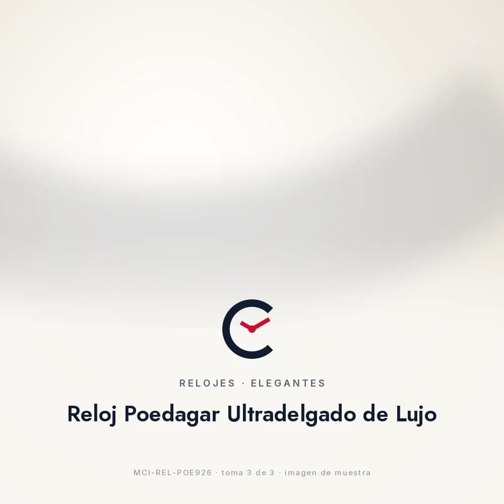 Reloj Poedagar Ultradelgado de Lujo, dentro del estuche abierto