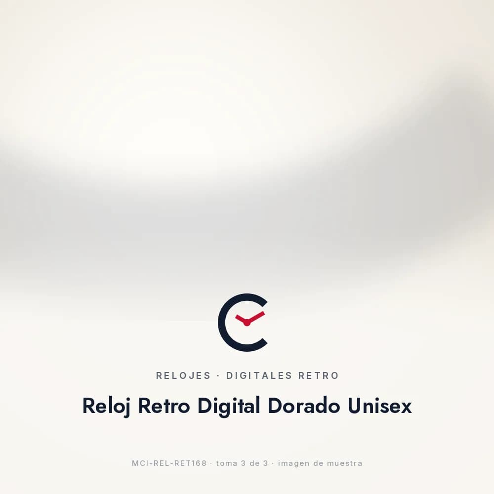 Reloj Retro Digital Dorado Unisex, dos muñecas juntas