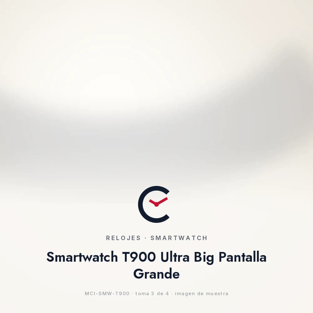 Smartwatch T900 Ultra Big Pantalla Grande, en muñeca durante una llamada